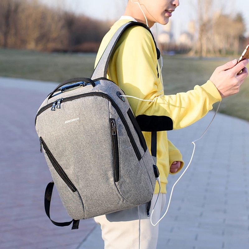 Imperméable à l'eau Voyage Ordinateur Portable Sac À Dos Anti-Vol Durable Ordinateurs Portables Sac À Dos avec Port De Chargement USB