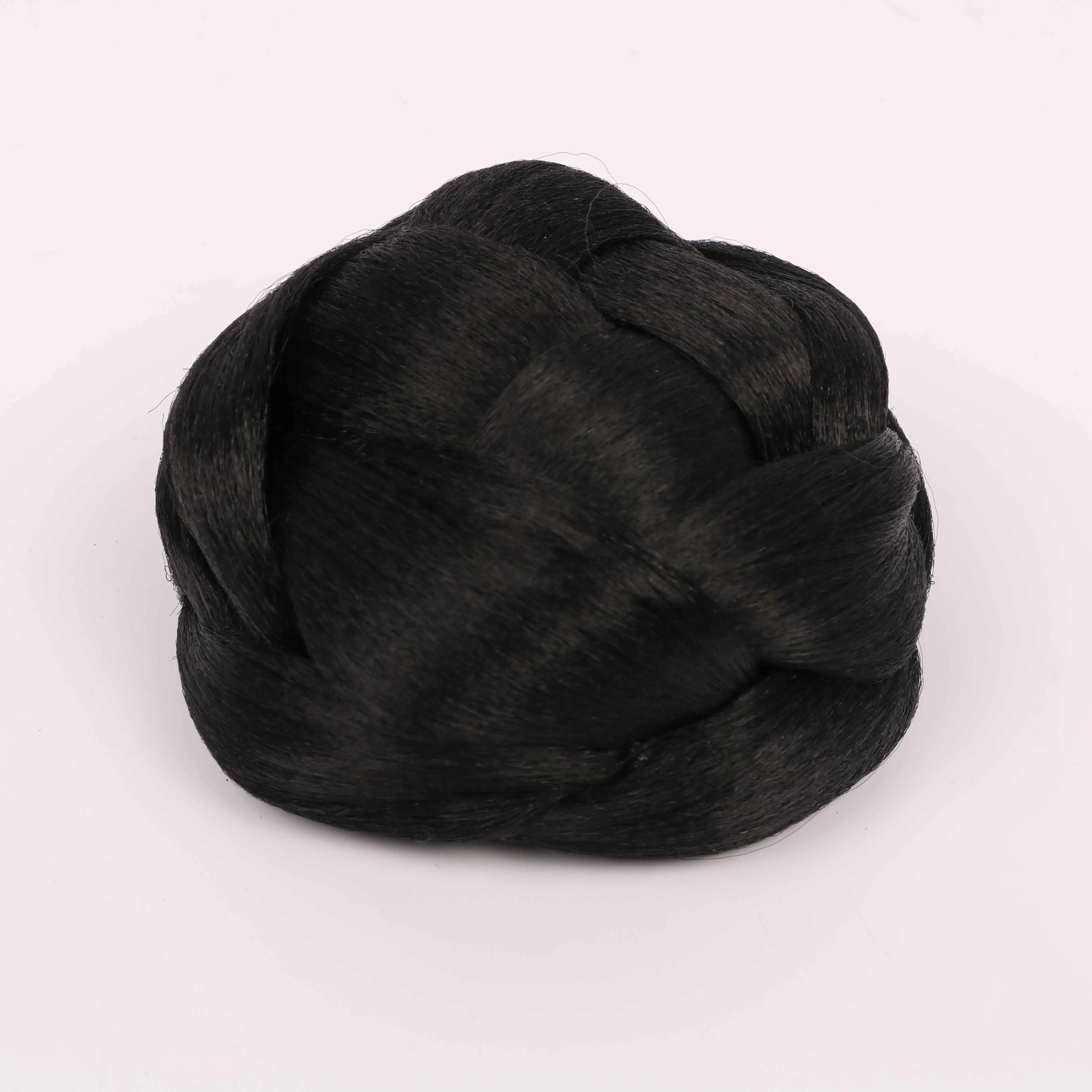 Chignon Hair Bun Pieces Curly Messy Wedding Donut Synthetic