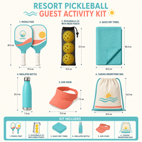 Ensemble Cadeau Personnalisé avec Logo pour Activités de Pickleball en Resort – Jeux Sportifs, Cadeaux Promotionnels pour Hôtels et Resorts – Fournisseur OEM ODM