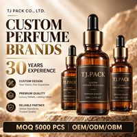 Flacon compte-gouttes en verre ambré 30 ml 50 ml avec capuchon noir, flacon de parfum personnalisé pour l'emballage d'huiles parfumées, lot en gros