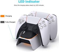 Für PS5-Controller-Ladegerät PlayStation ChargPlayStation 5 Dual sense Edge mit LED