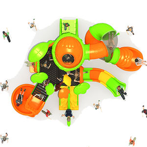 Offre Spéciale enfants en plein air grand toboggan en plastique aire de jeux ensemble enfants amusement extérieur fête foraine équipement de jeux - Product Image 2