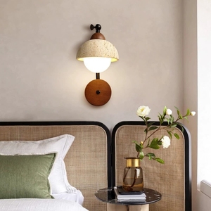 Lámpara de Pared LED de Travertino Amarillo Estilo Retro Moderno de Zhongshan, Pequeña Lámpara Decorativa Cálida para Exteriores, Cafés, Hoteles y Pasillos - Product Image 4