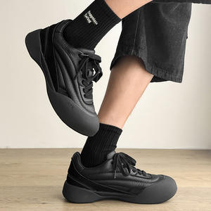 Nuevos Zapatos Casuales de Moda para Hombre, de Caña Alta, con Cordones, Tejido Elástico, Diseño Curvo, Ideales para Vestir y para Actividades al Aire Libre - Product Image 3