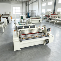 Máquina Rebobinadora de Papel Higiénico de Alta Velocidad de 1575 mm, Totalmente Automática, Controlada por PLC, con Bomba Motorizada, para Rollos Jumbo
