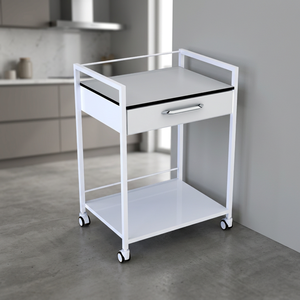 Chariot à tiroir unique CLEBER PISA 40014, usage hospitalier, haute qualité, capacité de charge de 200 lb, garantie 1 an, assistance technique en ligne - Product Image 2
