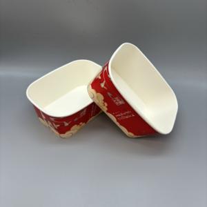 Tazón Rectangular Desechable de Papel Kraft para Ensaladas, Sushi y Sándwiches, con Logotipo Personalizado Impreso, Apto para Alimentos - Product Image 3