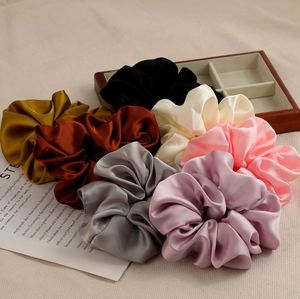 Bandas de Pelo de Satén Unisex a la Moda, Scrunchies Coreanos Grandes para Ocasiones de Primavera - Product Image 3