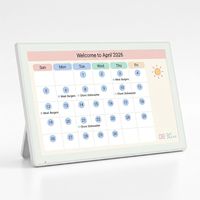 Perencana Jadwal Harian 32GB WiFi Layar Sentuh IPS FHD 15,6 Inci Sinkronisasi Kalender Bingkai Foto Digital Family Hub Kalender Elektronik