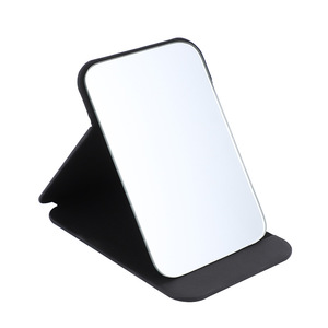Bán buôn tùy chỉnh có thể gập lại da PU cầm tay Máy tính để bàn trang điểm đứng gương - Product Image 1