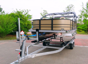 22ft Aluminum Pontoon Boat Recreational Activities Luxury Tritoon <strong>Yacht</strong> for Fishing