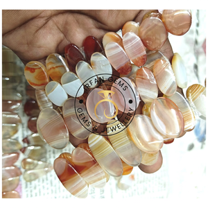 Venta al por Mayor de Cabujones de Ágata de Botsuana, Gemas Semipreciosas Naturales Multicolores de Diferentes Formas, 20-30 mm, 2-8 g, Joyería de Ágata de Botsuana - Product Image 2