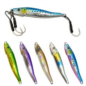 Leurre de pêche jigging <span class=keywords><strong>Little</strong></span> <span class=keywords><strong>Jack</strong></span> 9171, 45g 65mm, type S japonais, longue portée, en métal, double hameçon, leurre dur artificiel - Product Image 1