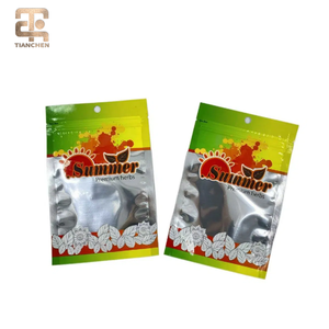 Sacs personnalisés en PET+PE de qualité alimentaire, étanches à l'humidité, thermoscellables sur 3 côtés, avec fenêtre, pour snacks, lait et chewing-gum - Product Image 1