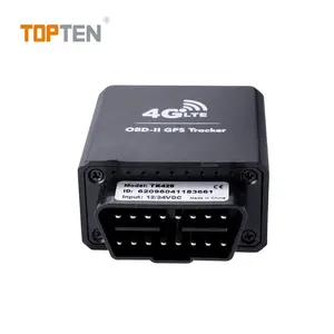 Topten TK428 4g obd ii全球定位系统跟踪诊断汽车obd2全球定位系统跟踪器车辆识别号汽车驾驶员行为分析