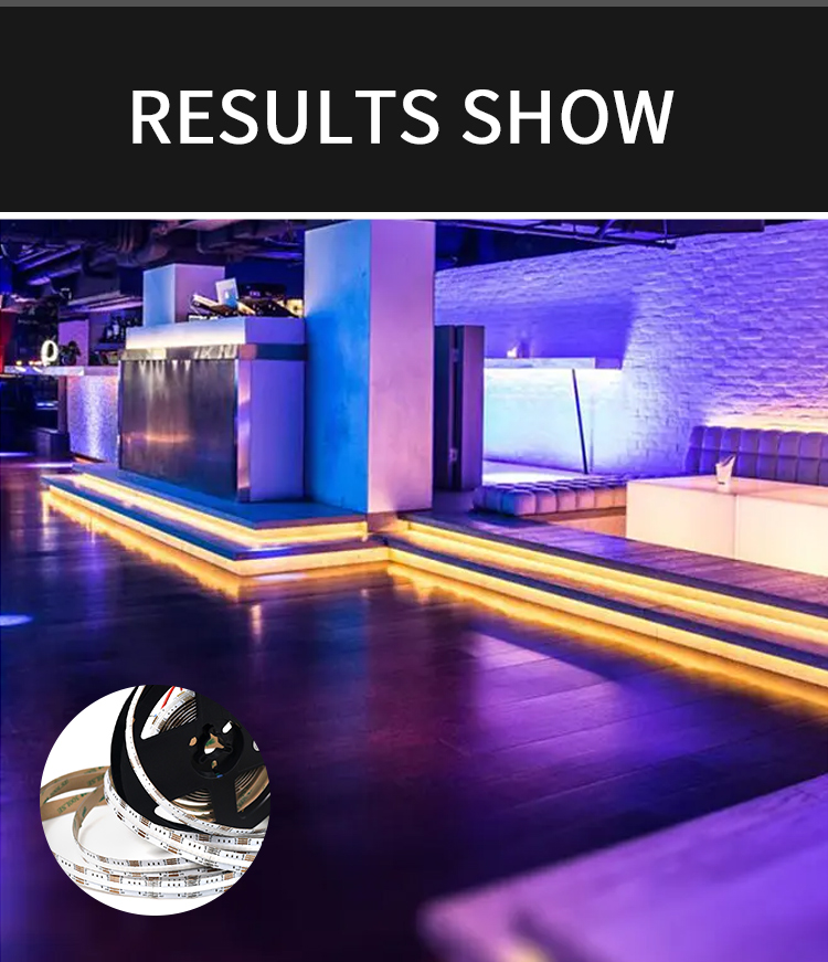 FCOB COB Flexible High Density RGBW LED Strip 20W/m DC24V White 6000K Dimmable LED Strip For Bedroom