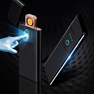 2025 encendedor de cigarros electrónico sin llama recargable USB de doble cara con colores - Product Image 2