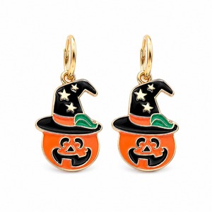 Orecchini gotici a tema Halloween, orecchini a forma di teschio e zucca per feste in maschera - Product Image 3