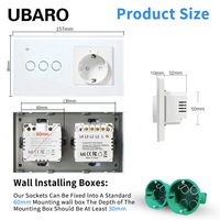 Interruptor Inteligente Zigbee3.0 Tipo 157 Estándar Europeo, Enchufe Inteligente con Control por Voz Alice, Control Remoto Personalizable para Interruptor Inteligente