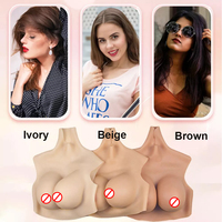 Faux Sein en Silicone B C D E F G Bonnets, Grosses Poitrines Artificielles en Silicone pour Adultes, Forme de Poitrine en Silicone pour Travestis et Drag Queens