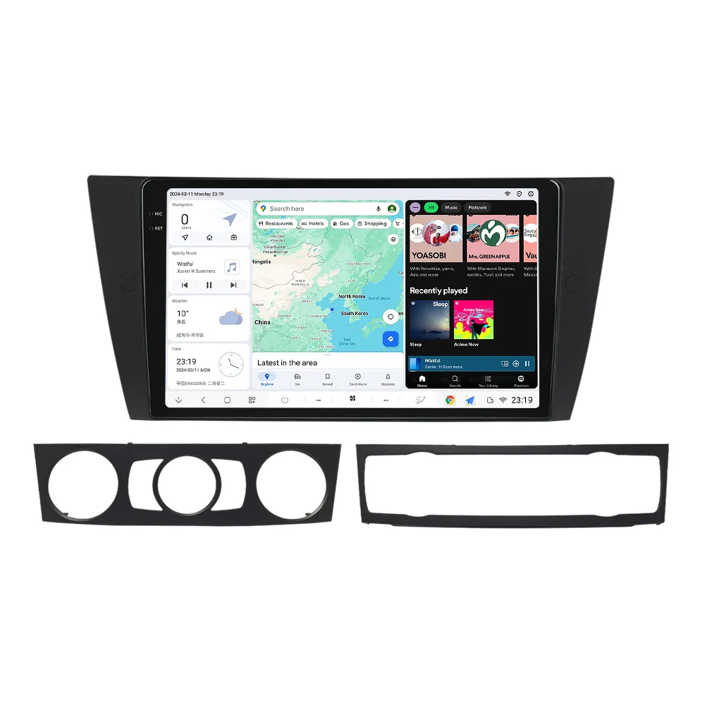 DUDU7 2K pantalla Android todo en uno Autoradio Multimedia Pantalla de coche navegación GPS para BMW E90 E91 E92 E93 2005-2013