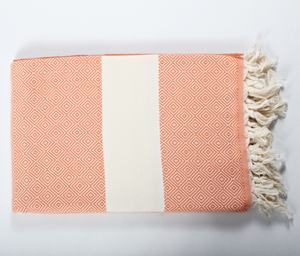 Toalla turca con patrón de diamante de algodón 100% de alta calidad, Toalla de baño cuadrada para playa Fouta para adultos, técnica tejida - Product Image 1