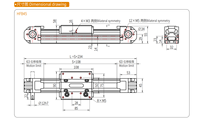 Mesa de movimiento lineal HFB45, estándar europeo, doble eje, motor de 400W, carrera de 6000mm, velocidad de 1500mm/s, capacidad de carga de 15kg