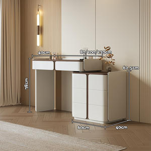 Coiffeuse européenne moderne minimaliste en bois pour maquillage coiffeuse <span class=keywords><strong>de</strong></span> luxe pour coiffure seau intégré éclairé nouveau rangement <span class=keywords><strong>de</strong></span> <span class=keywords><strong>chevet</strong></span> - Product Image 6