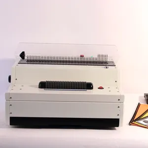 Nhà cung cấp chuyên nghiệp F4 Giấy điện xoắn ốc cuộn dây nhựa Vòng cuốn sách máy tính ràng buộc máy tính xách tay chất kết dính với bàn đạp chân - Product Image 1