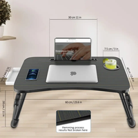 Logo personnalisé coloré respectueux de l'environnement bureau d'ordinateur portable Table d'ordinateur pliable Table d'ordinateur pliable pour le lit