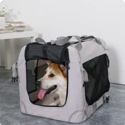Custom Collapsible Foldable Dog Crate for Large Dogs <b>Soft</b> Dog Travel Kennel Crate Cat Carrier Crate Indoor Foldable Dog Crate - Product Image 2