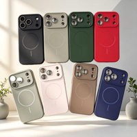 Coque de téléphone magnétique à trous fins de haute qualité pour 17 Pro Max, compatible avec la charge sans fil, antichoc, logo personnalisé disponible en gros