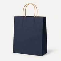 Sacs en papier kraft personnalisés avec poignées, écologiques, réutilisables, pour emballages cadeaux, vente en gros