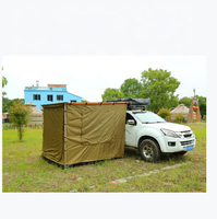 Tenda Mobil Persegi Satu Lapis Anti Air dan Bernapas untuk Empat Orang, Empat Musim, dengan Tipe Penyangga Lurus untuk SUV