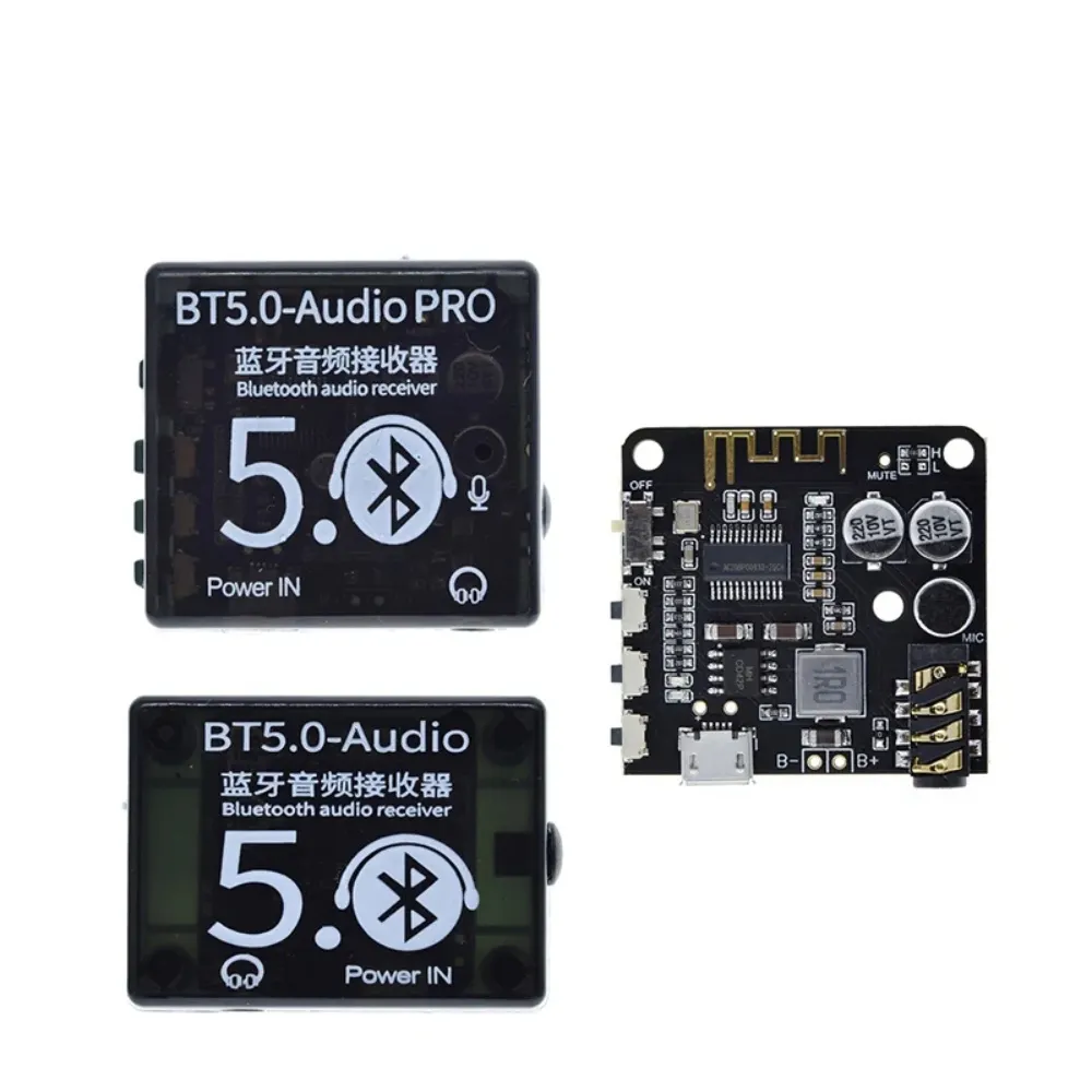 Mini Bluetooth 5.0 Decoder Board Audio Receiver BT5.0 PRO MP3 Lossless Player Wireless Stereo Music Amplifier With Case