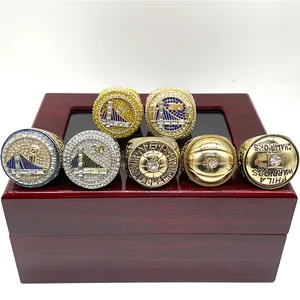 7 PCS Golden State Warriors Championhip Anel Fãs de Alta Qualidade Gift Men's Jewelry