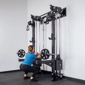 <span class=keywords><strong>Rack</strong></span> <span class=keywords><strong>de</strong></span> Potencia Montado en Pared con Soporte para Sentadillas que Ahorra Espacio para Gimnasio en Casa, Equipo <span class=keywords><strong>de</strong></span> Fitness Resistente para Garaje y Apartamento - Product Image 4