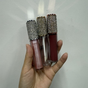 Son Bóng Lấp Lánh Đính Đá Pha Lê 7Ml Hộp Đựng Son Bóng Vuông Kim Cương Rỗng Hộp Đựng Son Bóng Lấp Lánh Cầu Vồng - Product Image 4