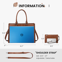 Sac fourre-tout LOVEVOOK en cuir PU vintage, grande capacité, étanche, avec fermeture éclair, idéal pour les femmes en voyage d'affaires - Vente chaude