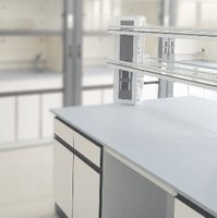 Accessoires de laboratoire Plan de travail de laboratoire Trespa Top Comptoirs résistants aux alcalis acides pour banc de travail de laboratoire personnalisable