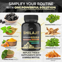 Gummies de Shilajit pour hommes, Tongkat Ali, algues marines, Shilajit de l'Himalaya, capsules d'Ashwagandha, gummies et capsules de Shilajit