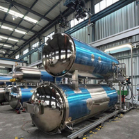 Nouveau stérilisateur automatique de plateau en aluminium de bouilloire de stérilisation de bain d'eau de machine de cornue en boîte de haute efficacité
