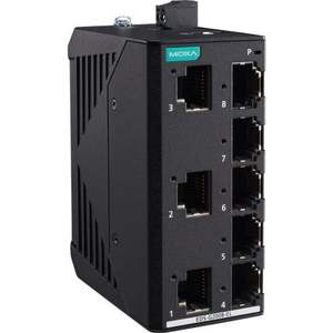 Commutateur Ethernet industriel non géré Gigabit Moxa EDS-G2008-EL-T à 8 ports - Product Image 1