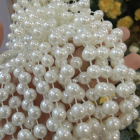 Decoración DE BODA moderna, fondo arqueado, decoración de techo, nuevos accesorios, cadena de perlas, cortina colgante ondulada, cortina de agua colgante