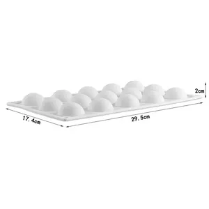 Moules en silicone 3D <span class=keywords><strong>Mini</strong></span> Truffe 15 trous Rond en forme de boule Moules à pâtisserie <span class=keywords><strong>Moule</strong></span> à gâteau pour dessert Muffin <span class=keywords><strong>Brownie</strong></span> Pudding Gelée - Product Image 1