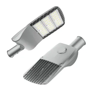 Ip66 led de alumínio para área externa, sensor de rua, 30w, 40w, 50w, 60w, 70w, 80w, 100w, 120w, 150w e 200w, luz de rua