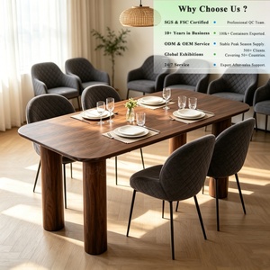 OKAY Ordine all'ingrosso Nuovi Arrivi Collezione per Uso Quotidiano Stile Italiano Mobili Commerciali per Villa <span class=keywords><strong>Tavolo</strong></span> da Pranzo in MDF da 4-6 Posti - Product Image 1