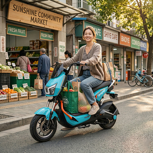 Scooter Eléctrico Unigogo U24 para Adultos, Ligero, para Desplazamientos Urbanos, Bicicleta Eléctrica para Viajes Diarios, Vehículo Eléctrico para la Ciudad - Product Image 6