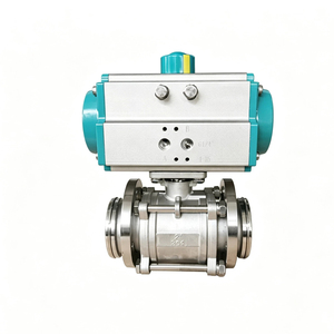 DN25 <b>Clamp</b> O-Type Pneumatic Vacuum Ball 304 Stainless Steel Tri <b>Clamp</b> Control for Water Treatment High Temperature - Product Image 1
