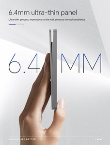 Nhà máy cung cấp t Series da-cảm giác Series <span class=keywords><strong>2</strong></span> <span class=keywords><strong>gang</strong></span> 3 Pin + 2USB MF ổ cắm Đen tường chuyển đổi và ổ cắm với IEC saso - Product Image 2